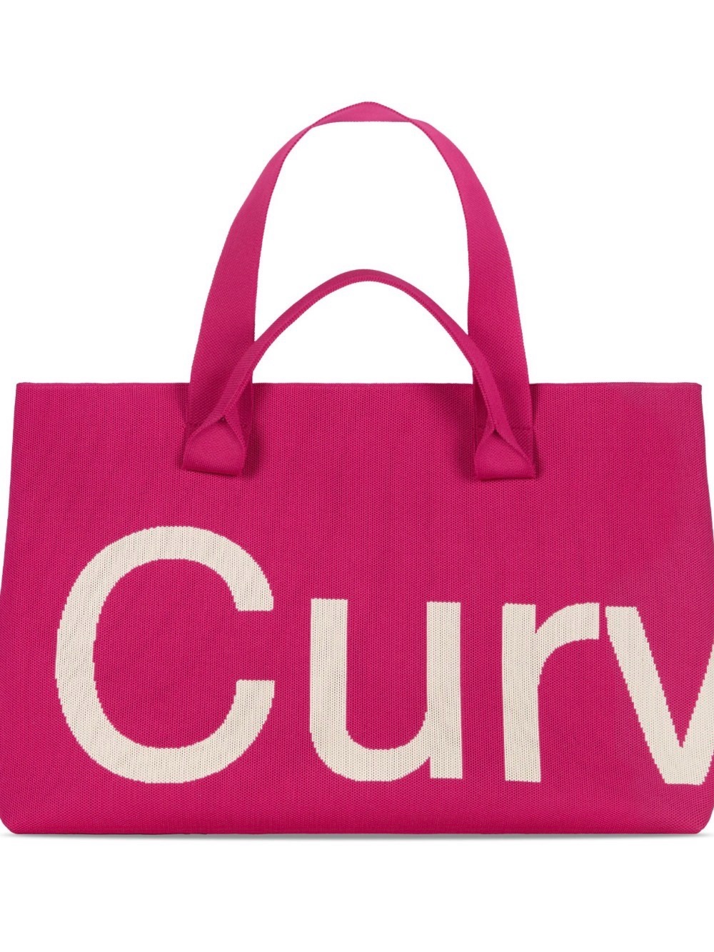 Curves By Sean Brown Knit Tote ‘Rasberry’